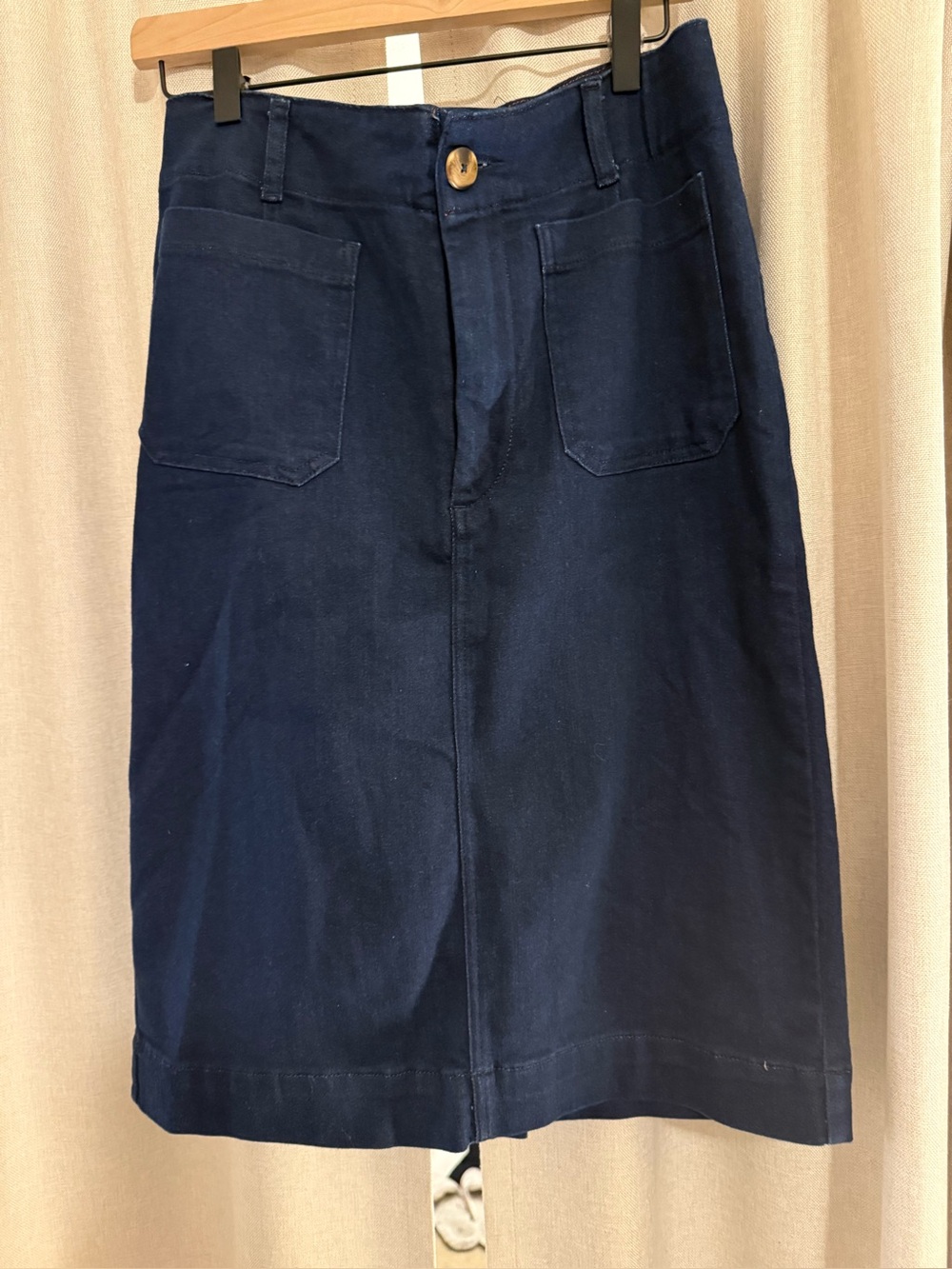 Anthropologie Maeve Stretch Denim Skirt M